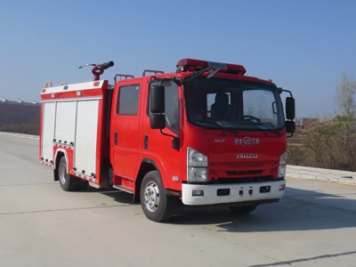 五十鈴4.5噸泡沫消防車|慶鈴水泡聯(lián)用消防車